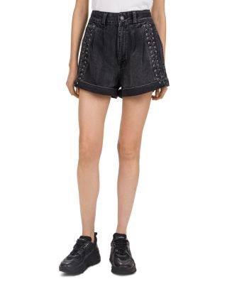 high rise lace shorts