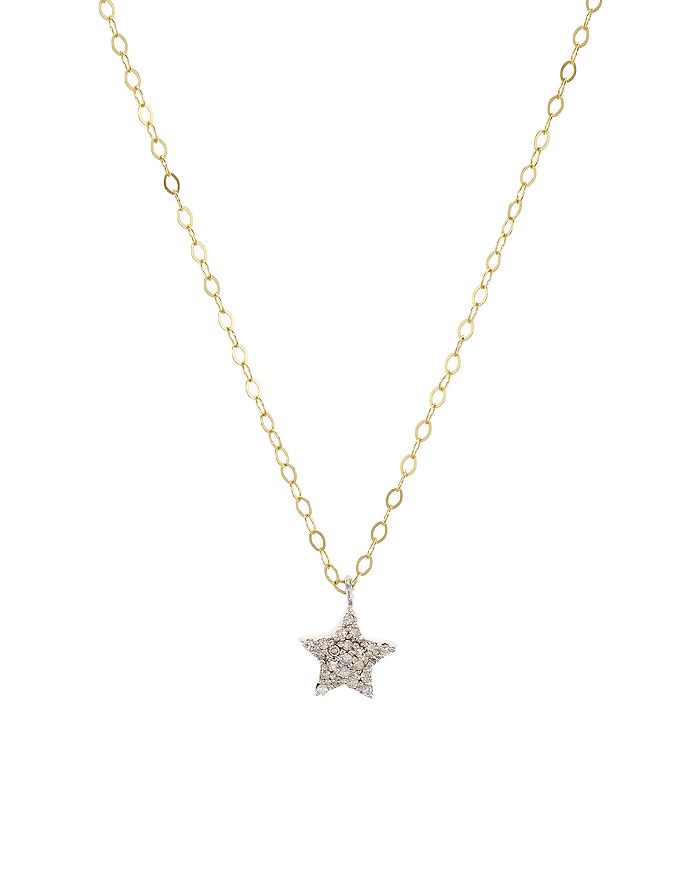Bloomingdale's Marc & Marcella Diamond Star Pendant Necklace In Sterling Silver, 15 - 100% Exclusive In White/gold