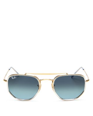 Ray-Ban - Unisex Brow Bar Aviator Sunglasses, 52mm