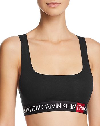 Calvin Klein 1981 Bold Unlined Bralette | Bloomingdale's
