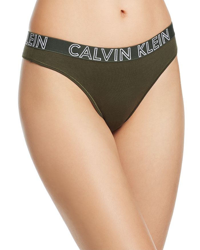 Calvin Klein Ultimate Cotton Thong In Duffel Bag