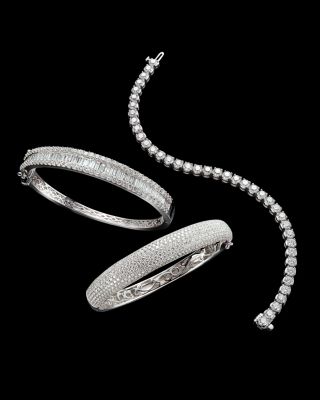 Certified Diamond Tennis Bracelet in 14K White Gold, 10.0 tcw 
