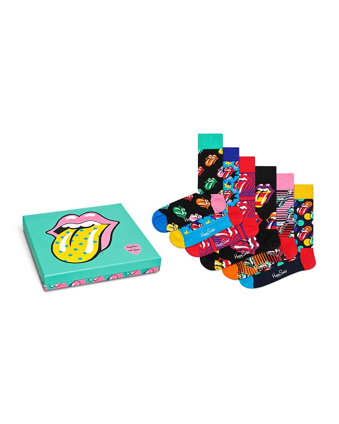 Happy Socks Rolling Stones Socks Gift Set - Box Of 6 In Multi