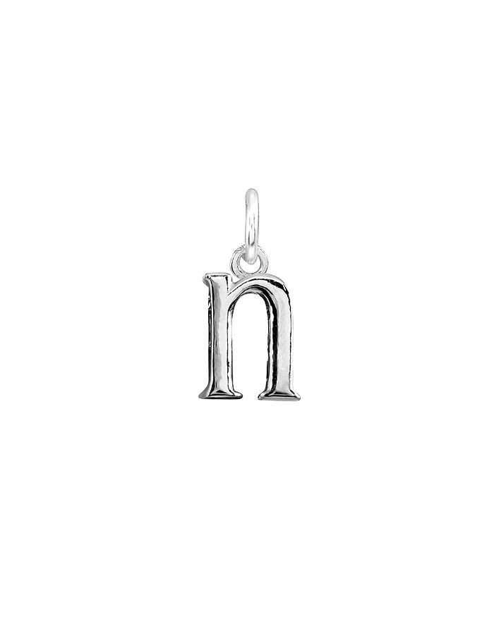 Aqua Initial Charm In Sterling Silver Or 18k Gold-plated Sterling Silver - 100% Exclusive In N/silver