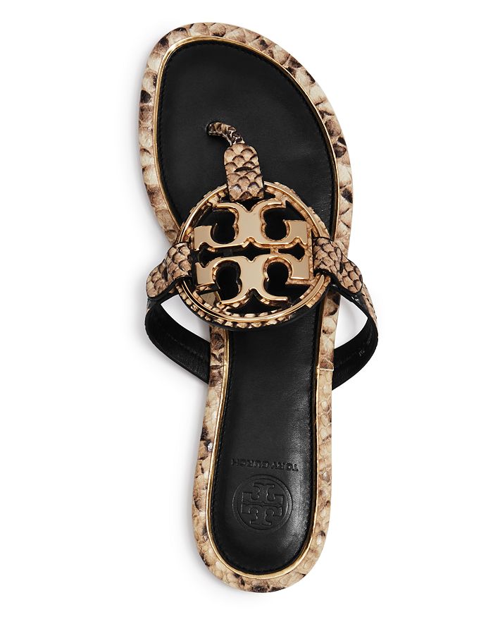 tory burch miller snakeskin sandals