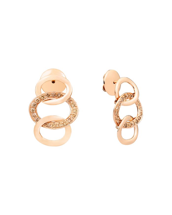 Pomellato 18K Rose Gold Brera Brown Diamond Drop Earrings | Bloomingdale's