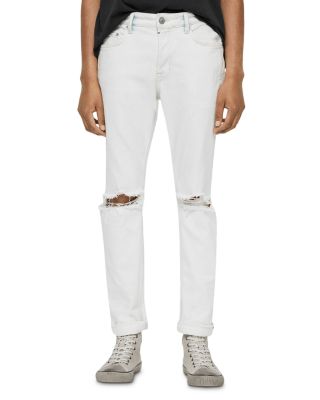 bleached indigo jeans