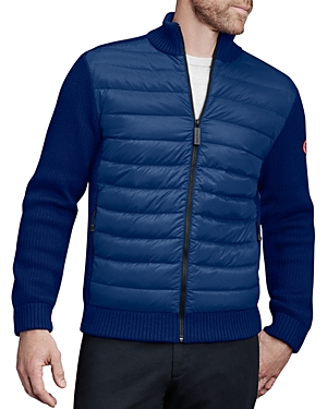 Canada Goose Hybridge Mixed-media Jacket In Northern Night