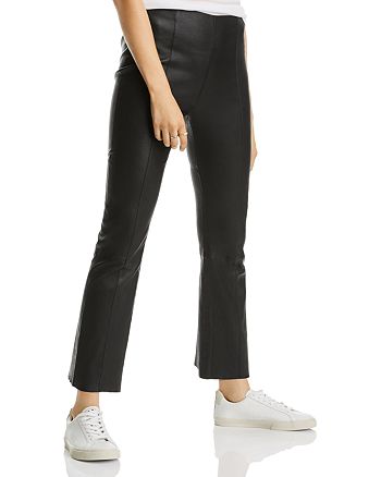 LINI - Breanna Cropped Flared Leather Pants - 100% Exclusive