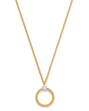 Marco Bicego 18k Yellow & White Gold Bi49 Diamond Small Circle Pendant Necklace, 17 - 100% Exclusive In Yellow Gold
