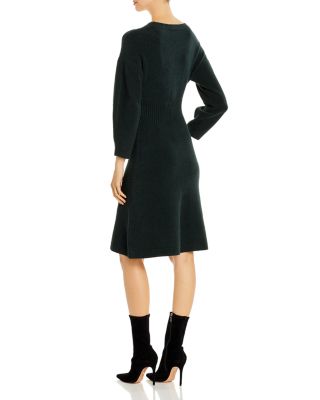 chinese dress ladies Black and Pink Long Sleeve Midi Dress main image 1
