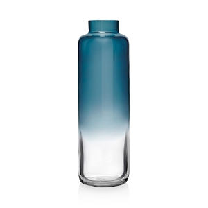 Nude Glass Magnolia Steel Blue Narrow Vase