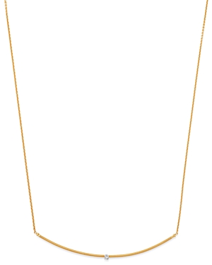 Marco Bicego 18K Yellow & White Gold Bi49 Diamond Bar Station Necklace, 17 - 100% Exclusive