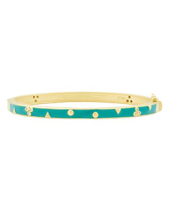 Freida Rothman - Harmony Thin Hinge Bangle Bracelet in 14k Gold-Plated Sterling Silver