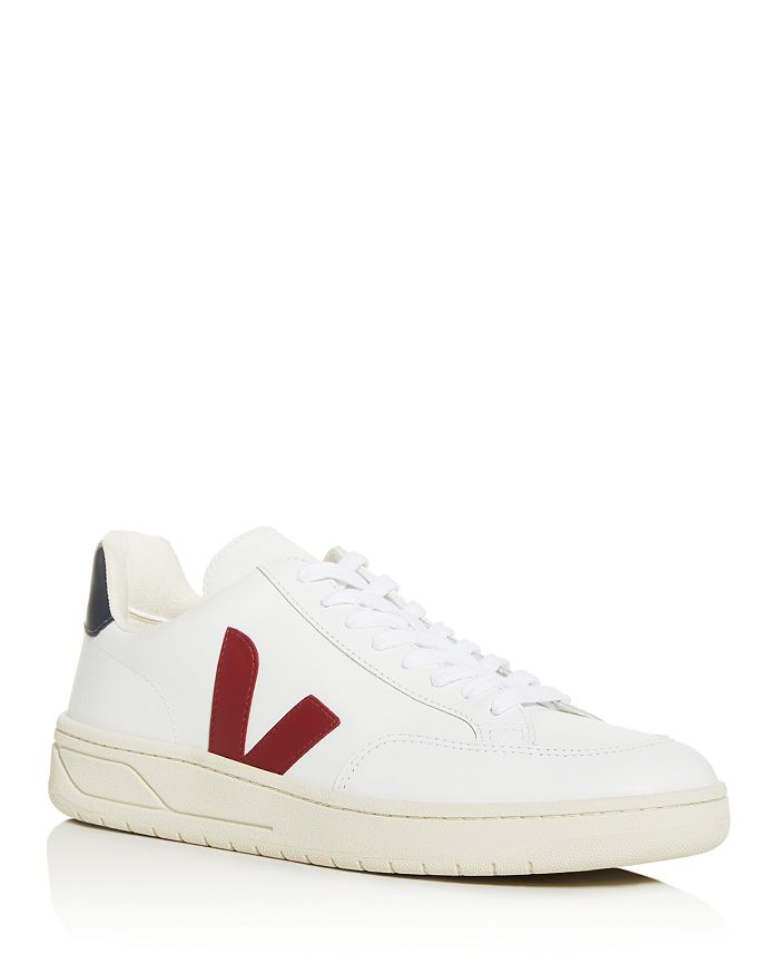 Veja V-12 Sneakres In Dark Red