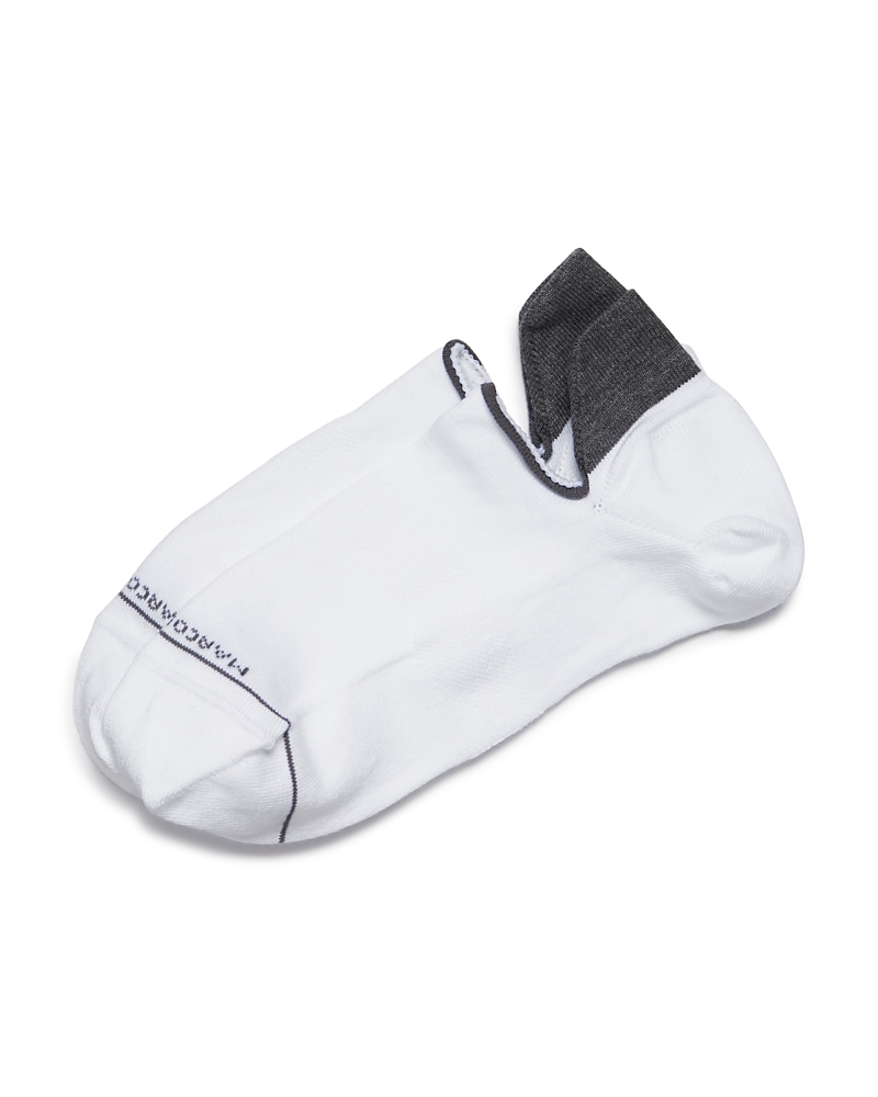 Marcoliani Invis Sneaker No-show Socks In White