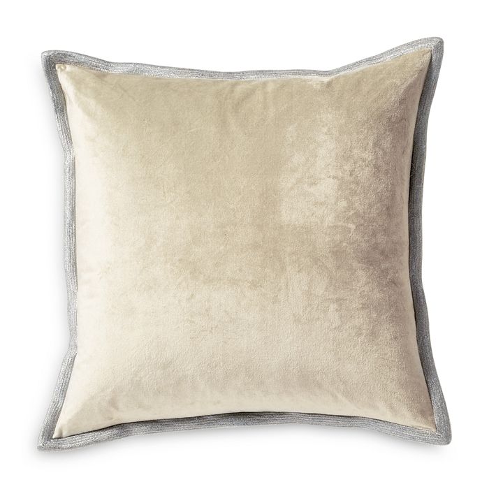 Michael Aram Velvet Metallic Embroidered Decorative Pillow, 18 X 18 In Linen