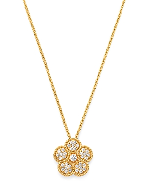 Roberto Coin 18K Yellow Gold Daisy Diamond Pendant Necklace, 17.5 - 100% Exclusive