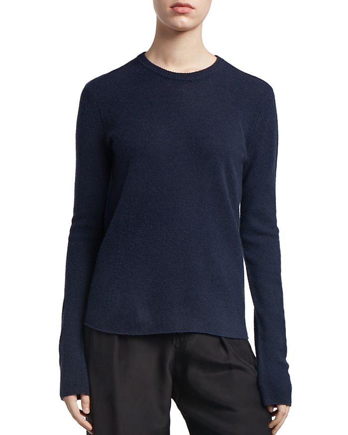 Atm Anthony Thomas Melillo Cashmere Crewneck Sweater In Midnight