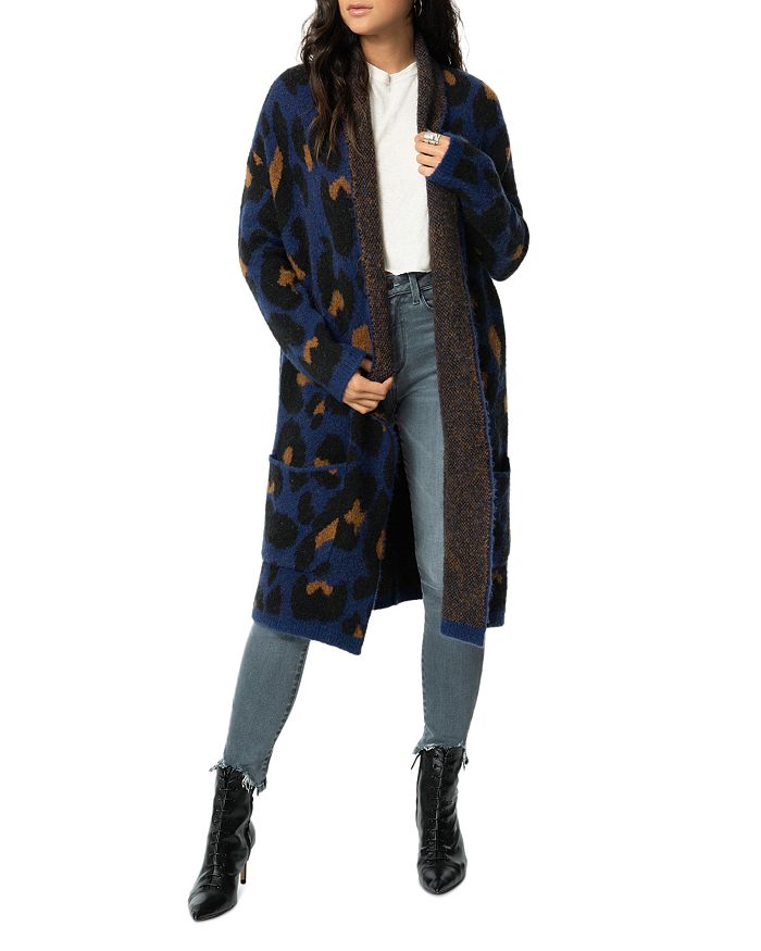 Joe's jeans leopard cardigan outlet