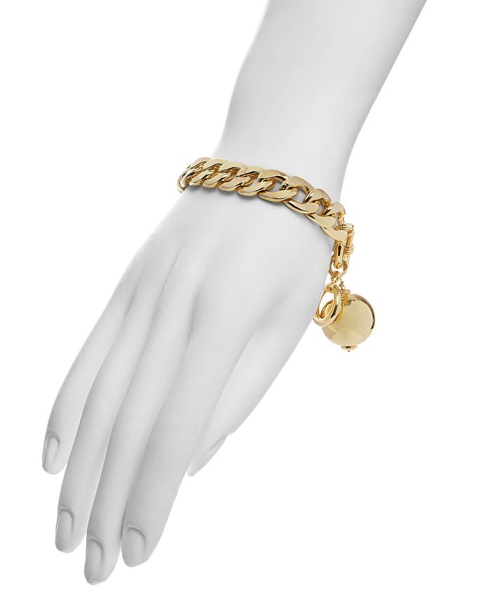 Shop Aqua Link & Ball Charm Toggle Bracelet - 100% Exclusive In Gold