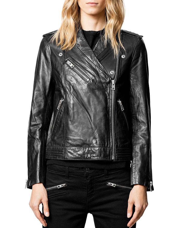Zadig & Voltaire Leather Moto Jacket | Bloomingdale's