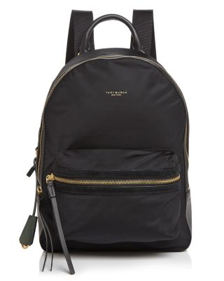 tory burch perry black nylon backpack