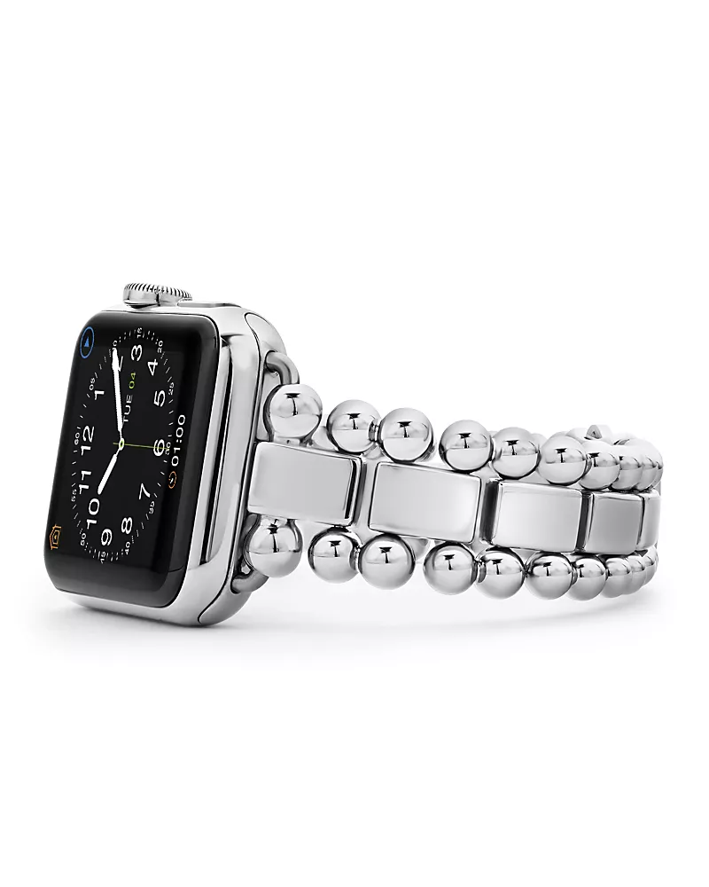 Lagos Smart Caviar Stainless Steel Apple Watch Bracelet, 38-44mm