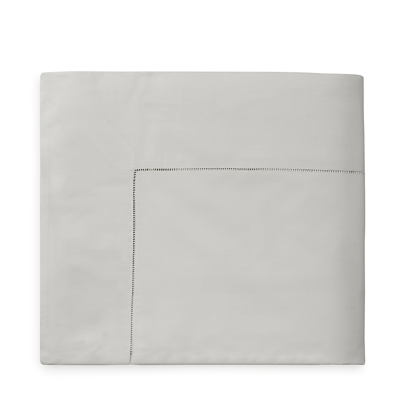 Sferra Celeste Flat Sheet, Full/queen In Gray