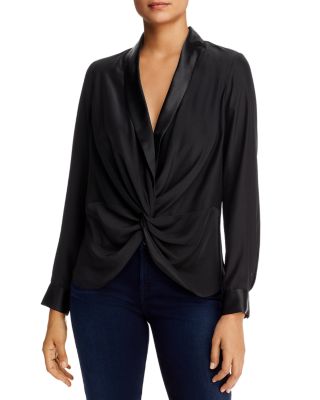 donna karan silk blouse