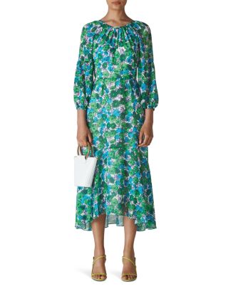 Whistles Alva Flora Print Midi Dress | Bloomingdale's