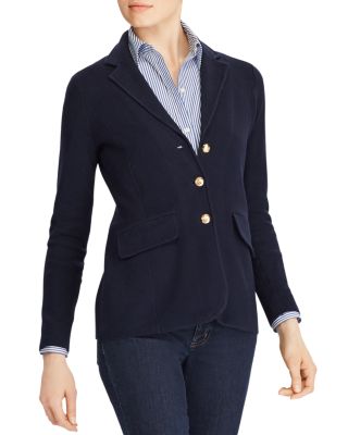 ralph lauren knit sweater blazer