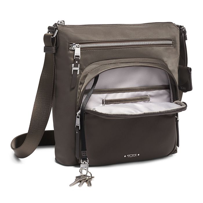 Tumi Voyageur Carmel Nylon Crossbody Bag In Mink/ Silver ModeSens