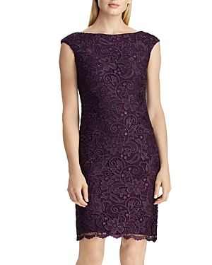 Polo Ralph Lauren Scalloped Lace Sheath Dress In Gray | ModeSens Polo Ralph Lauren Scalloped Lace Sheath Dress In Gray | ModeSens