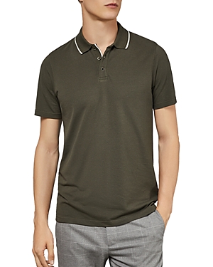 Ted Baker Flava Pique Regular Fit Polo Shirt - 100% Exclusive In Khaki