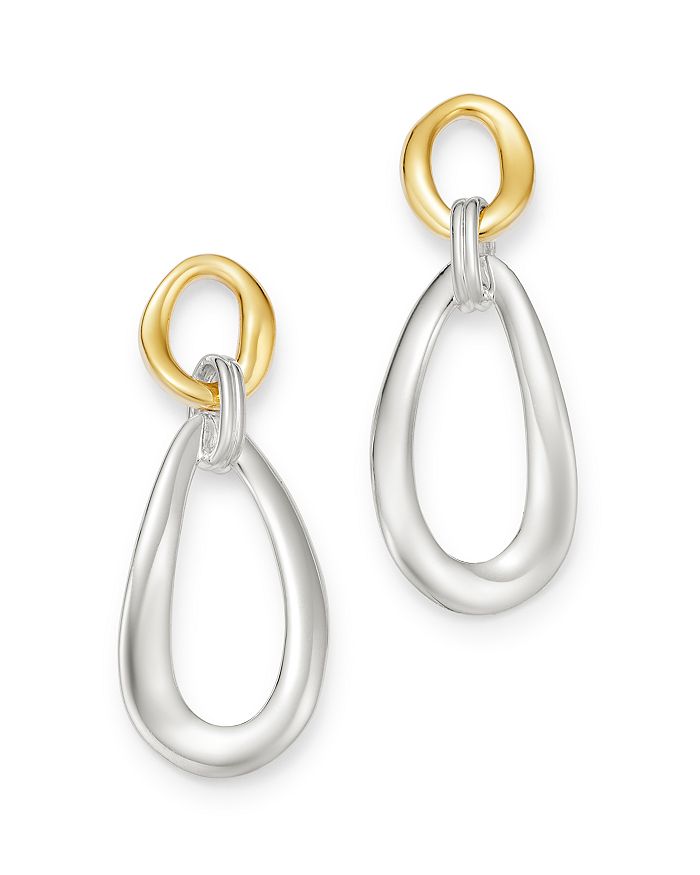 Shop Ippolita Sterling Silver & 18k Yellow Gold Chimera Snowman Drop Earrings In Gold/silver