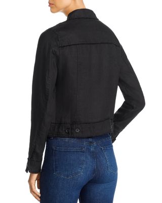 Two Palms Raw-Edge Linen Jacket