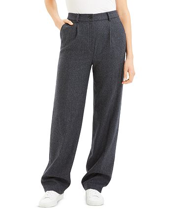 Theory Wool-Blend Pleated Pants - 100% Exclusive | Bloomingdale's