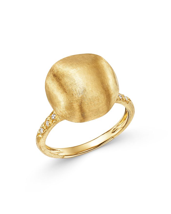 Shop Marco Bicego 18k Yellow Gold Ring With Diamonds In White/gold