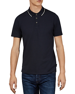 Ted Baker Flava Pique Regular Fit Polo Shirt - 100% Exclusive In Navy