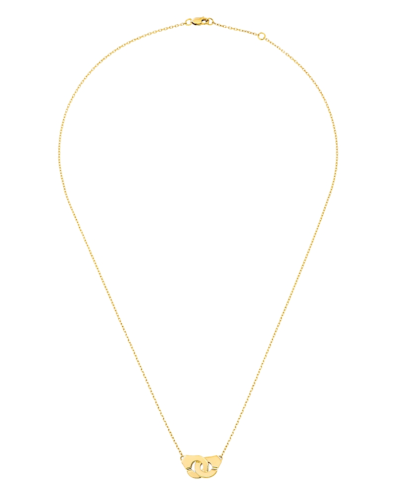 Dinh Van 18k Yellow Gold Menottes Pendant Necklace, 16.5 In Gold