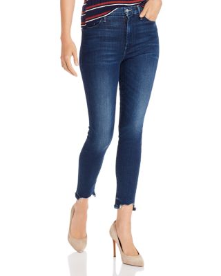 mother high rise skinny jeans