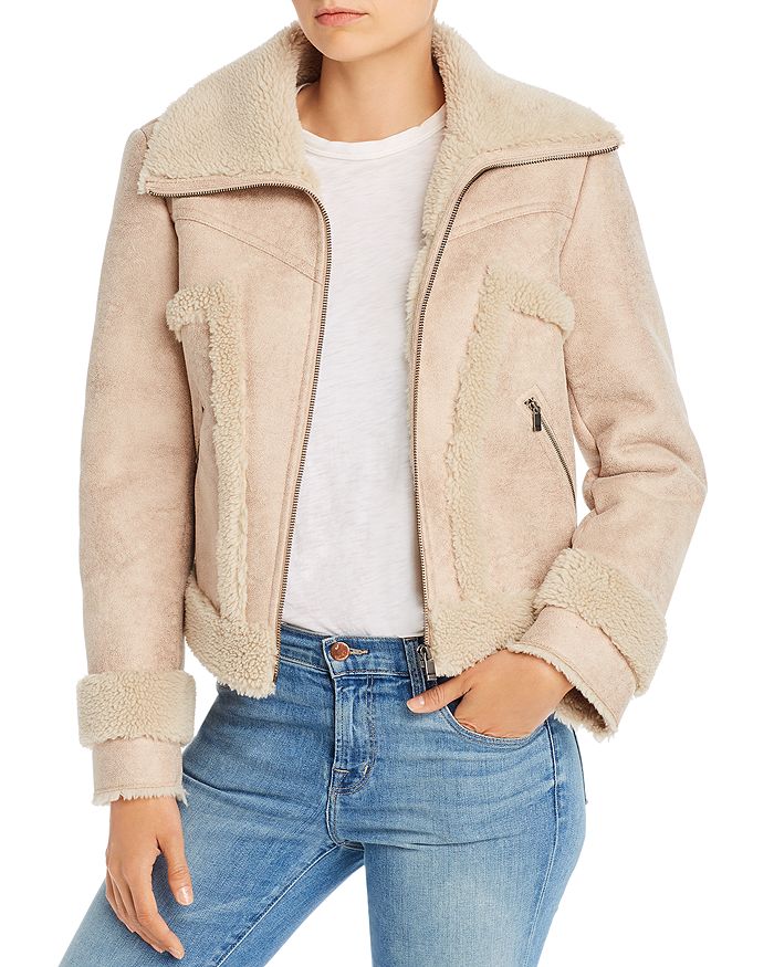 Bloomingdales shearling coats hot sale