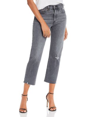 levi's grey wedgie straight jeans
