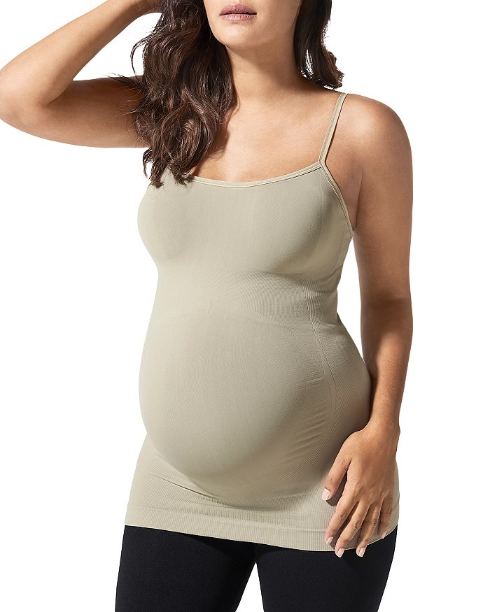 Blanqi Maternity Belly Support Cooling Camisole In Light Moss
