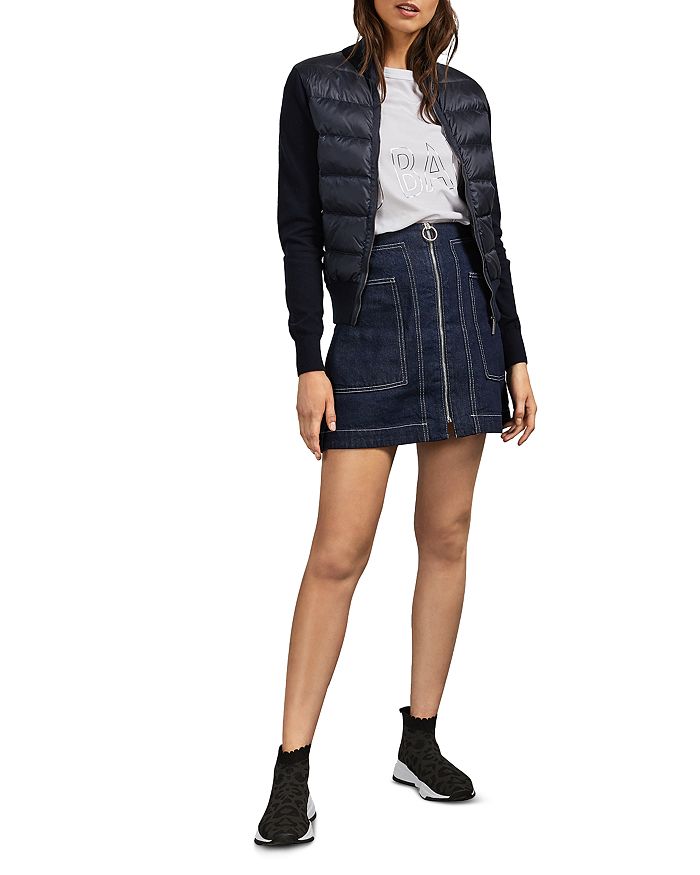 Shop Ted Baker Xinta Vest style Down Jacket In Navy