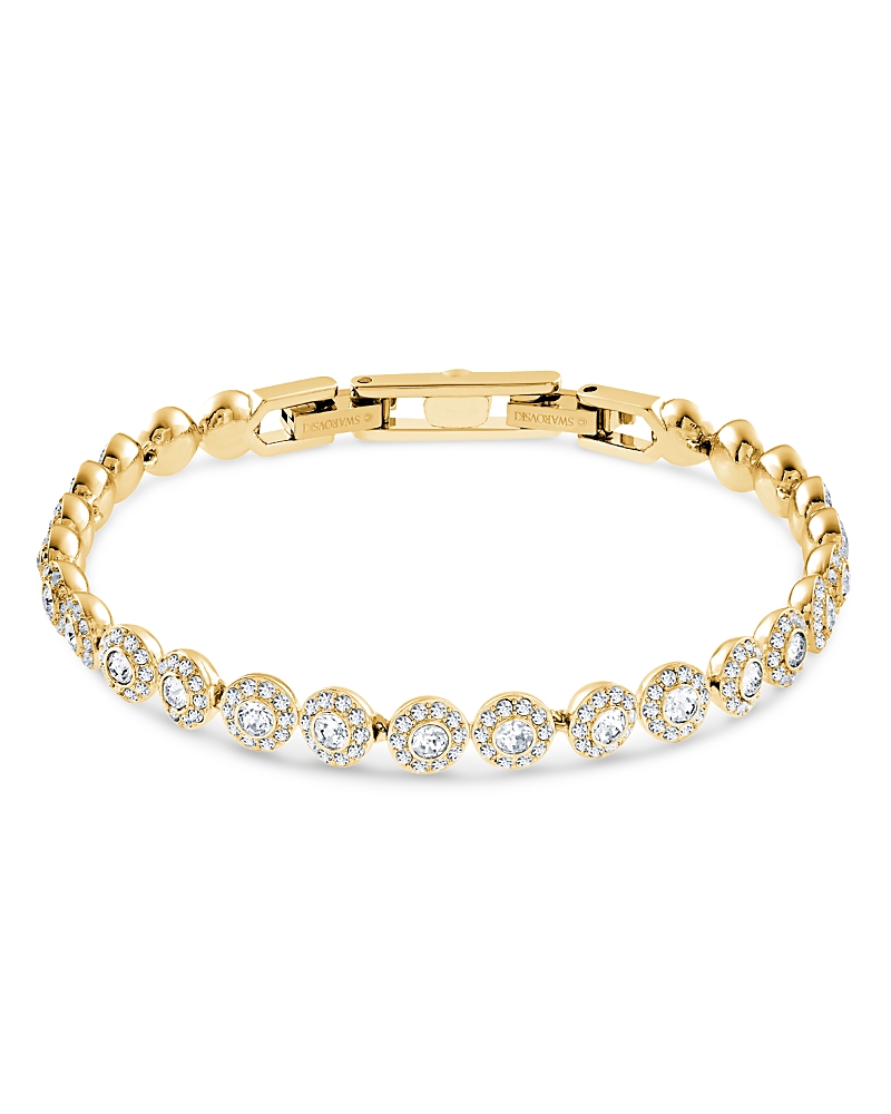 Swarovski Gold-tone Crystal Flex Bracelet In Gold