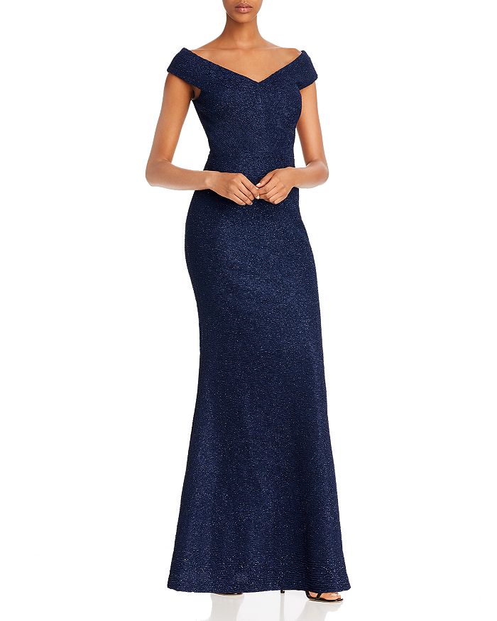 Bloomingdales navy hot sale gown