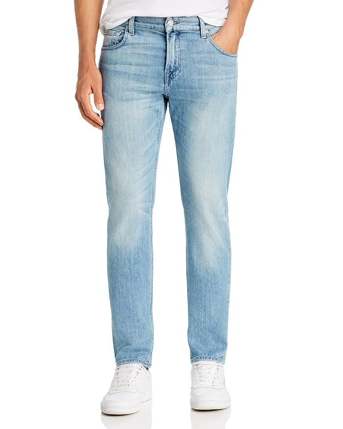 7 For All Mankind Slimmy Slim Fit Jeans In Washed Out