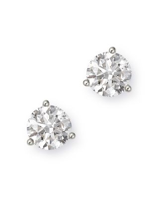 certified diamond stud earring